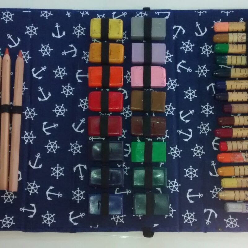 Estojo para giz bloco bastão e lapis jumbo