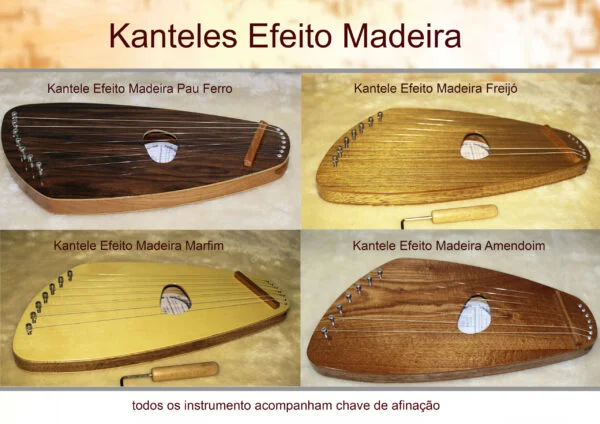 Kantele Pentatonico 7 cordas (marfim)