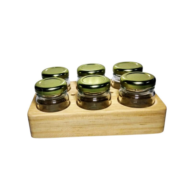 Kit para aquarela com 6 vidros