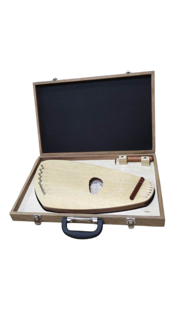 Kantele Pentatonico 7 cordas (marfim) com Estojo
