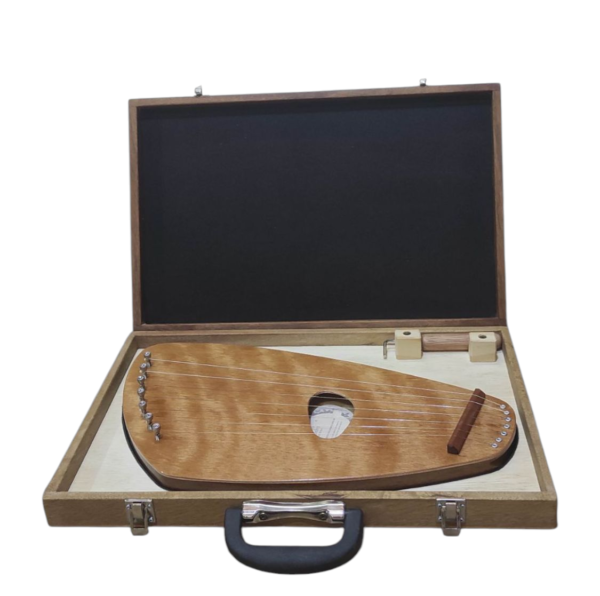 Kantele Pentatonico 7 cordas (curupixá) com Estojo
